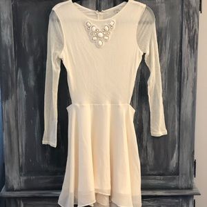 White cocktail dress